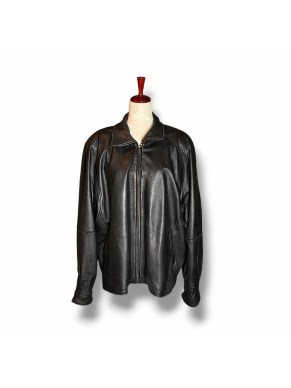 Vtg Y2K 2001 WWDC Apple Mac OS X Black Leather Jacket Sz L Burk's Bay